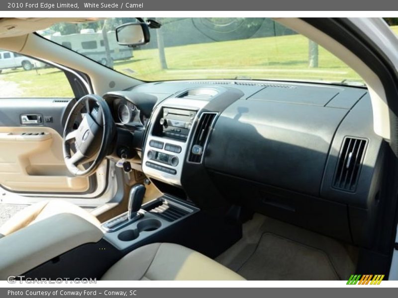 White Suede / Camel 2010 Ford Edge Limited