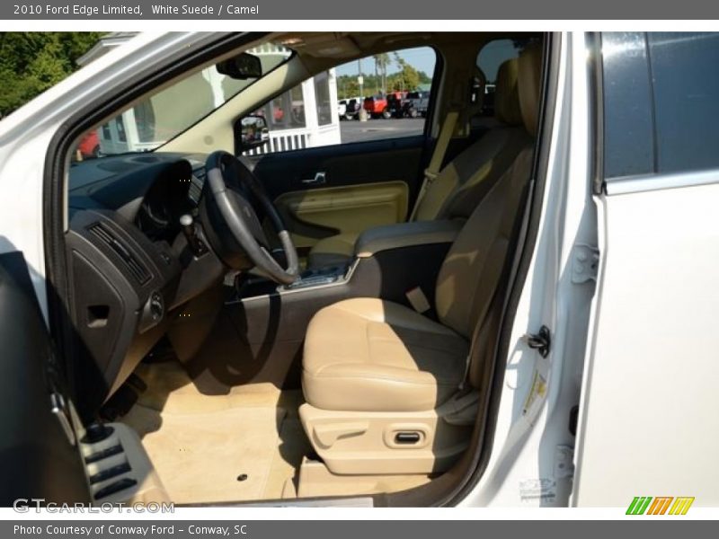 White Suede / Camel 2010 Ford Edge Limited