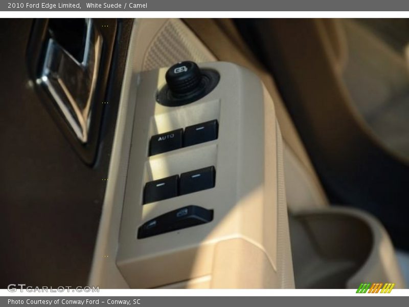 White Suede / Camel 2010 Ford Edge Limited