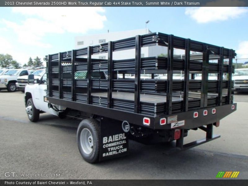 Summit White / Dark Titanium 2013 Chevrolet Silverado 2500HD Work Truck Regular Cab 4x4 Stake Truck