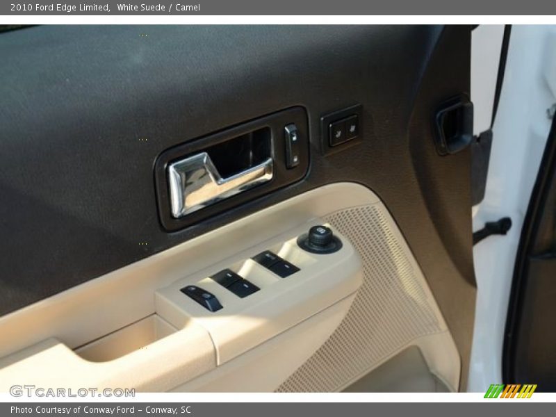 White Suede / Camel 2010 Ford Edge Limited