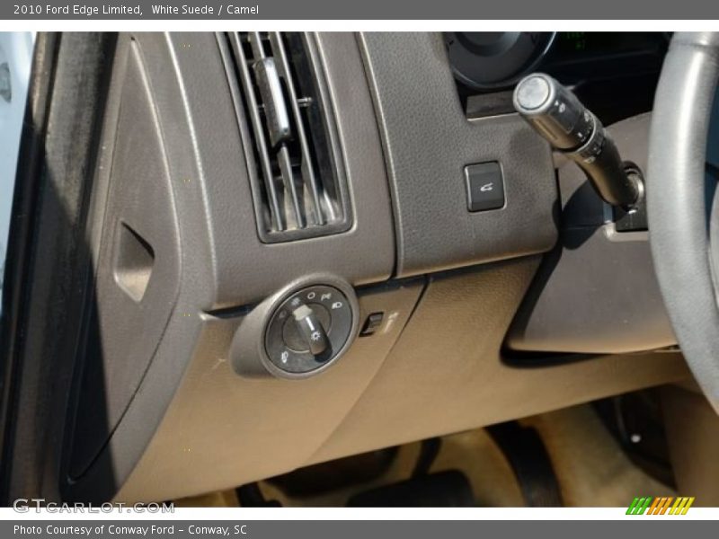 White Suede / Camel 2010 Ford Edge Limited