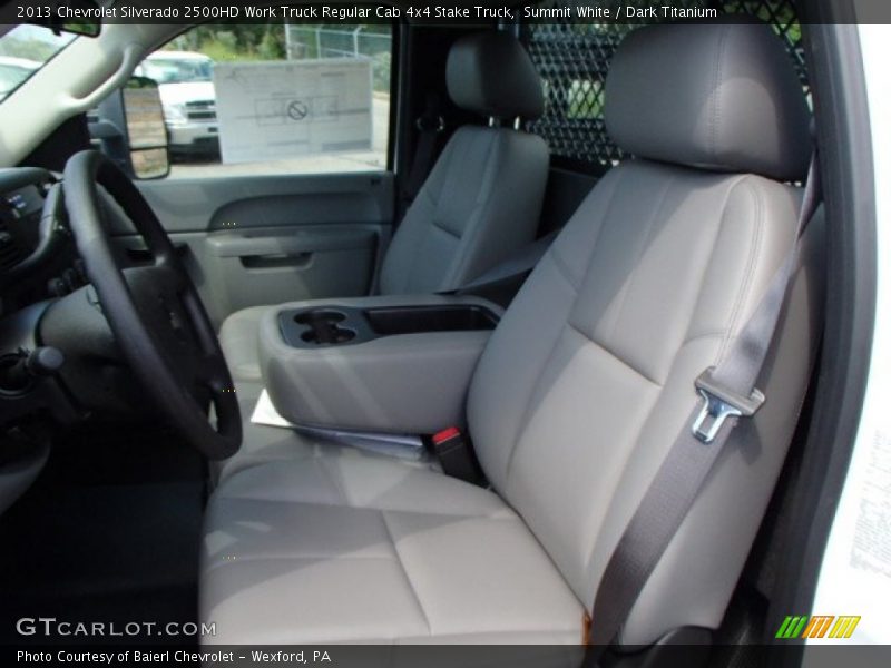 Summit White / Dark Titanium 2013 Chevrolet Silverado 2500HD Work Truck Regular Cab 4x4 Stake Truck