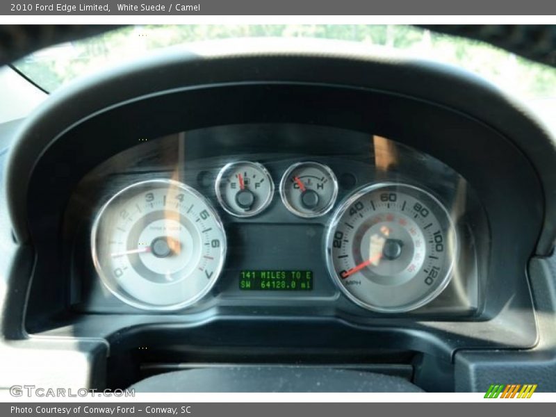 White Suede / Camel 2010 Ford Edge Limited