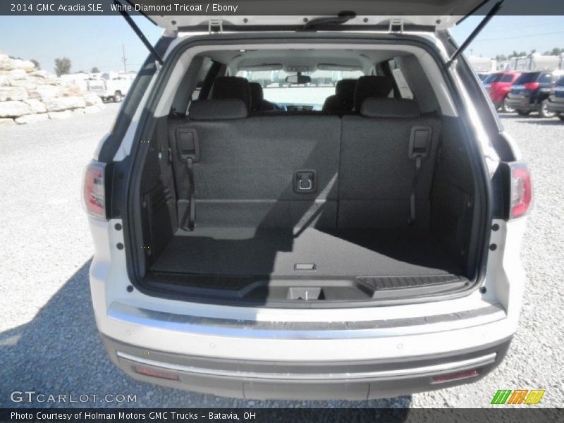 White Diamond Tricoat / Ebony 2014 GMC Acadia SLE
