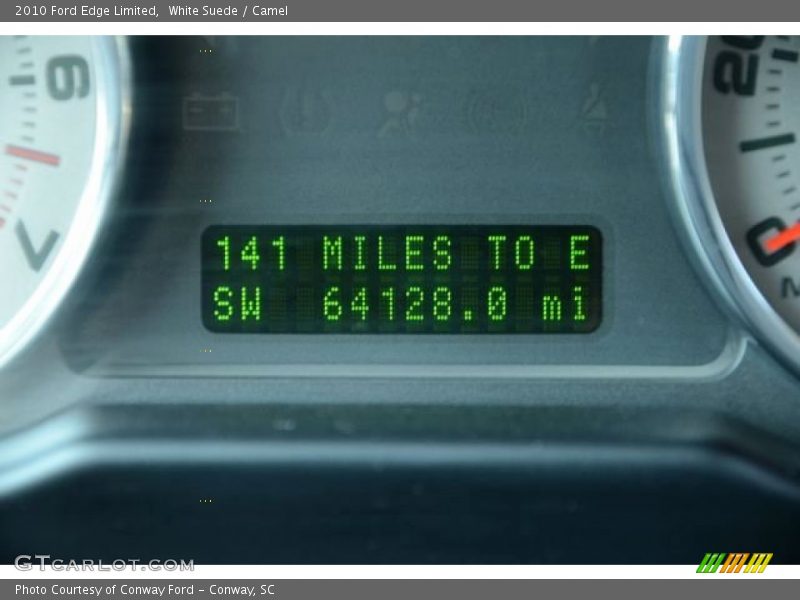 White Suede / Camel 2010 Ford Edge Limited