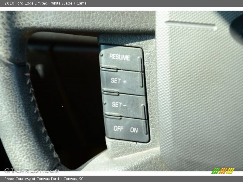 White Suede / Camel 2010 Ford Edge Limited