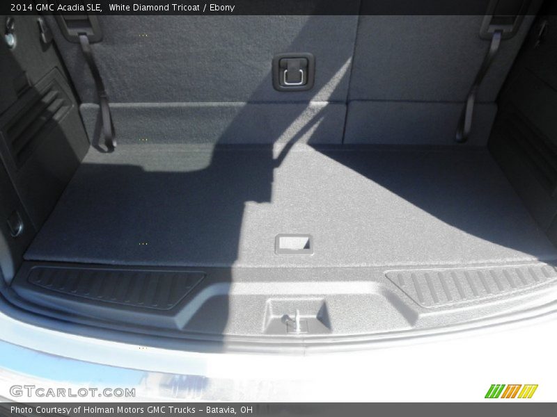 White Diamond Tricoat / Ebony 2014 GMC Acadia SLE