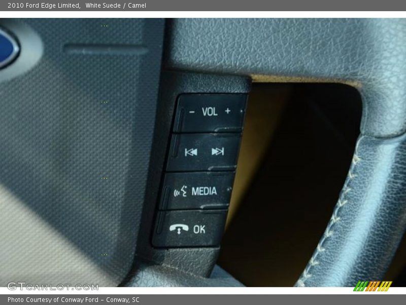 White Suede / Camel 2010 Ford Edge Limited