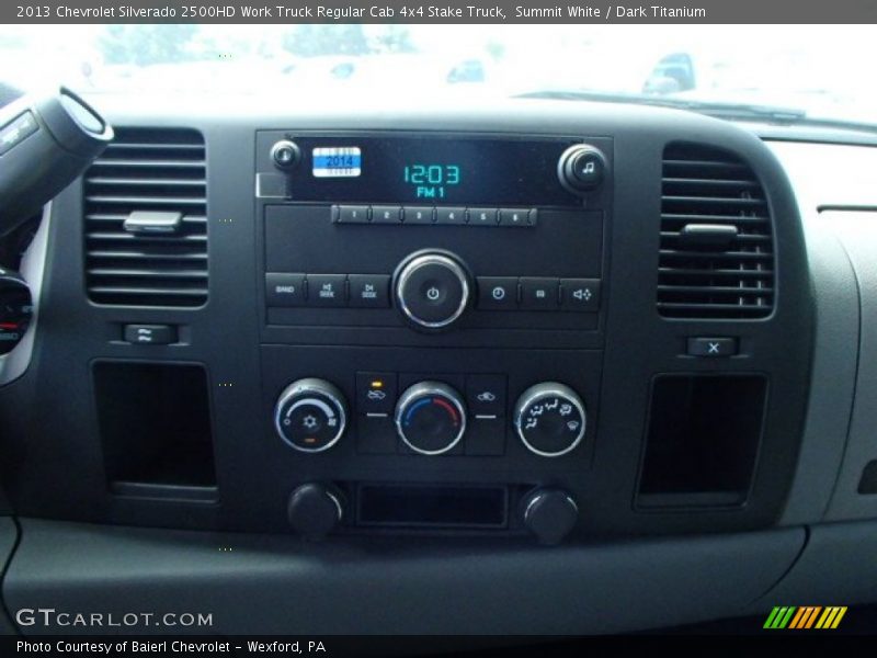 Controls of 2013 Silverado 2500HD Work Truck Regular Cab 4x4 Stake Truck