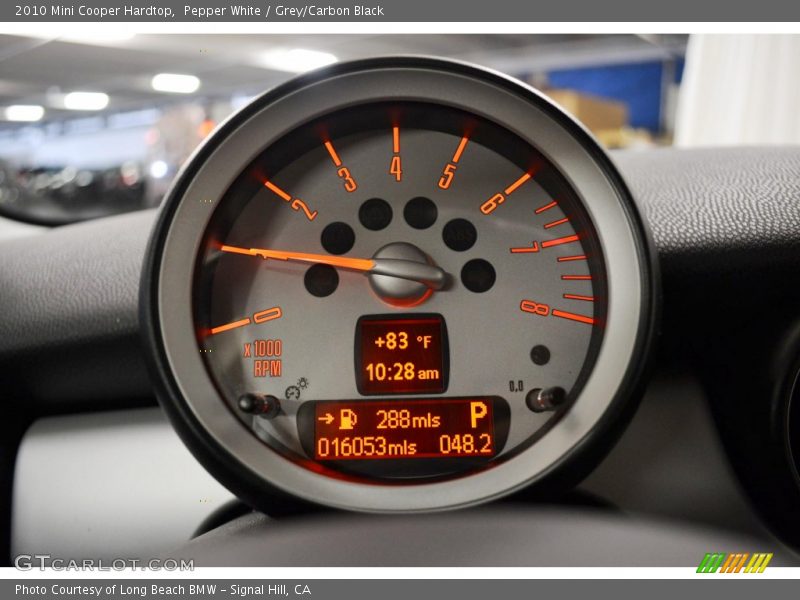 Pepper White / Grey/Carbon Black 2010 Mini Cooper Hardtop