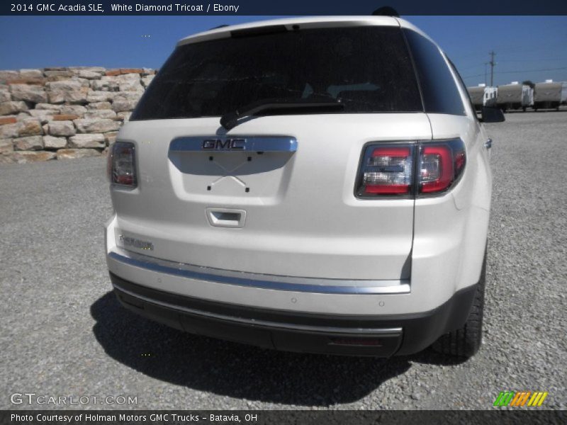 White Diamond Tricoat / Ebony 2014 GMC Acadia SLE