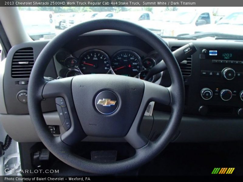  2013 Silverado 2500HD Work Truck Regular Cab 4x4 Stake Truck Steering Wheel