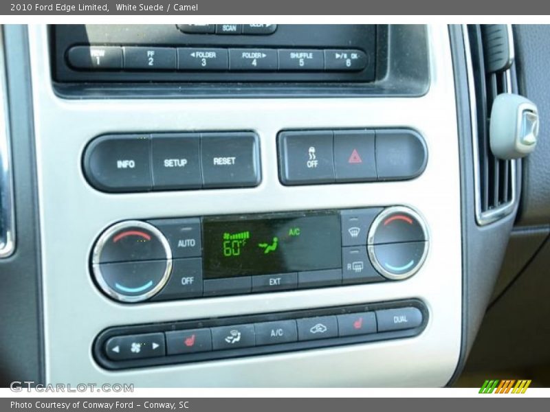 White Suede / Camel 2010 Ford Edge Limited