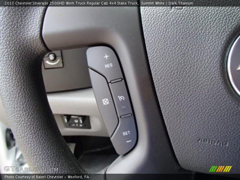 Controls of 2013 Silverado 2500HD Work Truck Regular Cab 4x4 Stake Truck