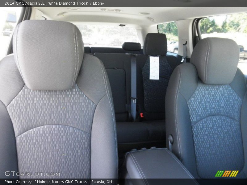 White Diamond Tricoat / Ebony 2014 GMC Acadia SLE