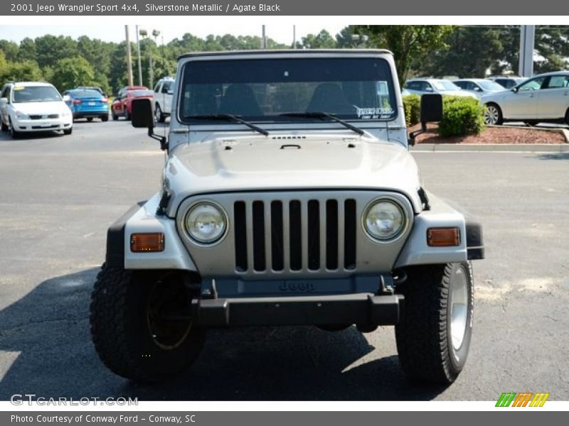 Silverstone Metallic / Agate Black 2001 Jeep Wrangler Sport 4x4