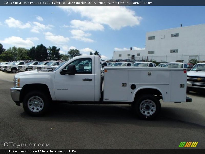 Summit White / Dark Titanium 2013 Chevrolet Silverado 3500HD WT Regular Cab 4x4 Utility Truck