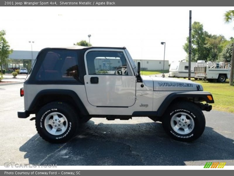 Silverstone Metallic / Agate Black 2001 Jeep Wrangler Sport 4x4