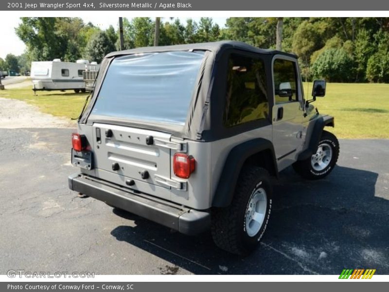 Silverstone Metallic / Agate Black 2001 Jeep Wrangler Sport 4x4