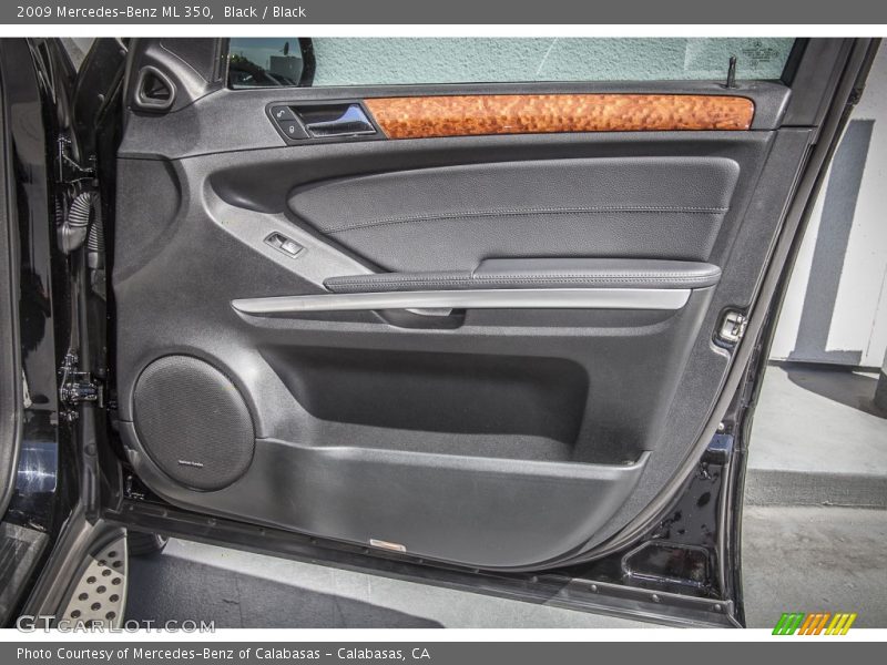Black / Black 2009 Mercedes-Benz ML 350