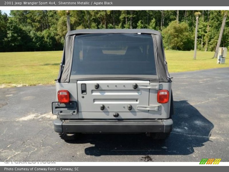 Silverstone Metallic / Agate Black 2001 Jeep Wrangler Sport 4x4