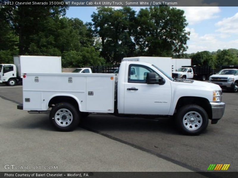 Summit White / Dark Titanium 2013 Chevrolet Silverado 3500HD WT Regular Cab 4x4 Utility Truck
