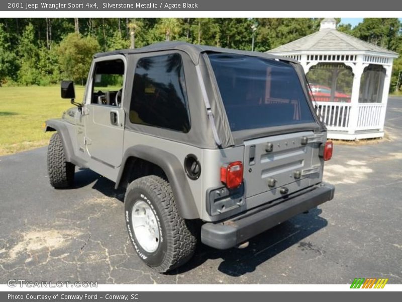 Silverstone Metallic / Agate Black 2001 Jeep Wrangler Sport 4x4