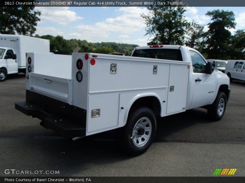 Summit White / Dark Titanium 2013 Chevrolet Silverado 3500HD WT Regular Cab 4x4 Utility Truck