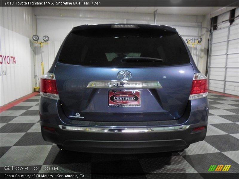 Shoreline Blue Pearl / Ash 2013 Toyota Highlander V6