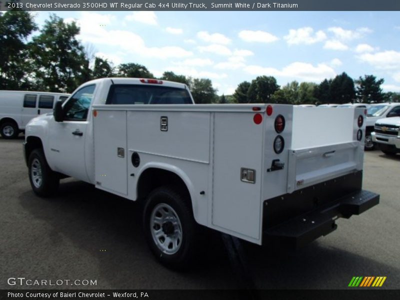 Summit White / Dark Titanium 2013 Chevrolet Silverado 3500HD WT Regular Cab 4x4 Utility Truck
