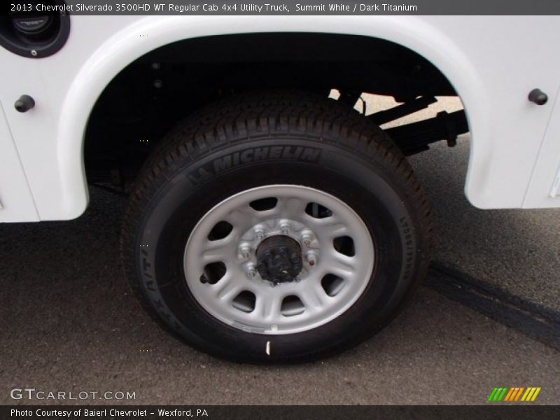 Summit White / Dark Titanium 2013 Chevrolet Silverado 3500HD WT Regular Cab 4x4 Utility Truck