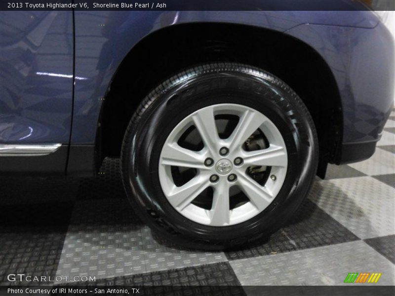 Shoreline Blue Pearl / Ash 2013 Toyota Highlander V6