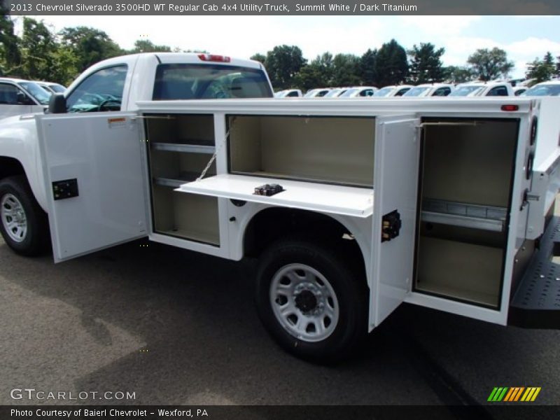 Summit White / Dark Titanium 2013 Chevrolet Silverado 3500HD WT Regular Cab 4x4 Utility Truck