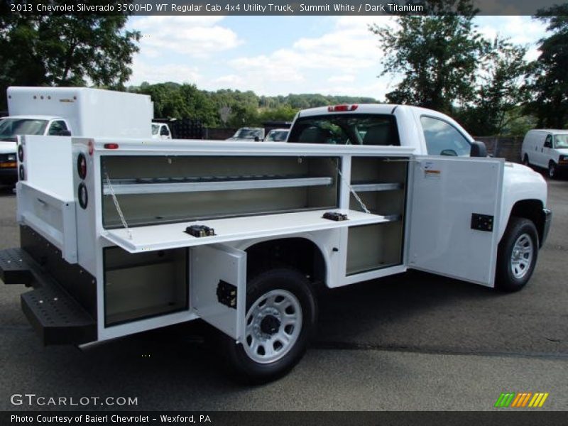 Summit White / Dark Titanium 2013 Chevrolet Silverado 3500HD WT Regular Cab 4x4 Utility Truck