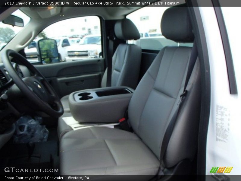 Summit White / Dark Titanium 2013 Chevrolet Silverado 3500HD WT Regular Cab 4x4 Utility Truck