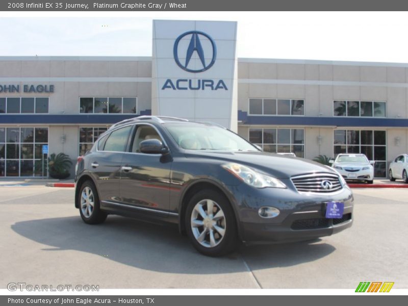 Platinum Graphite Gray / Wheat 2008 Infiniti EX 35 Journey