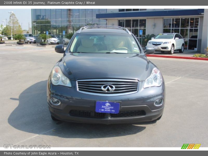 Platinum Graphite Gray / Wheat 2008 Infiniti EX 35 Journey