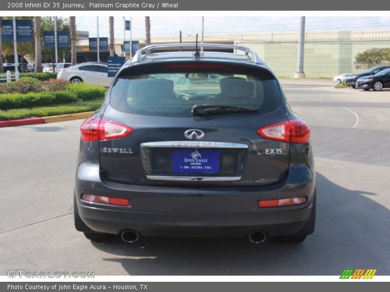 Platinum Graphite Gray / Wheat 2008 Infiniti EX 35 Journey