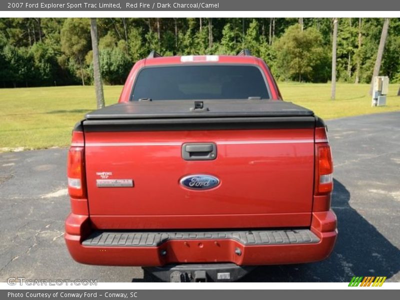 Red Fire / Dark Charcoal/Camel 2007 Ford Explorer Sport Trac Limited