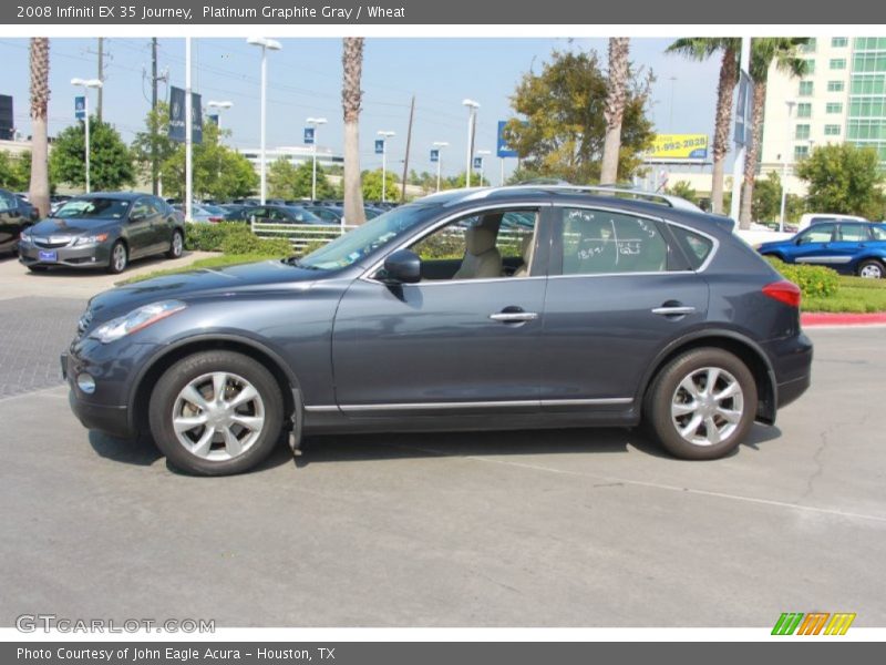 Platinum Graphite Gray / Wheat 2008 Infiniti EX 35 Journey