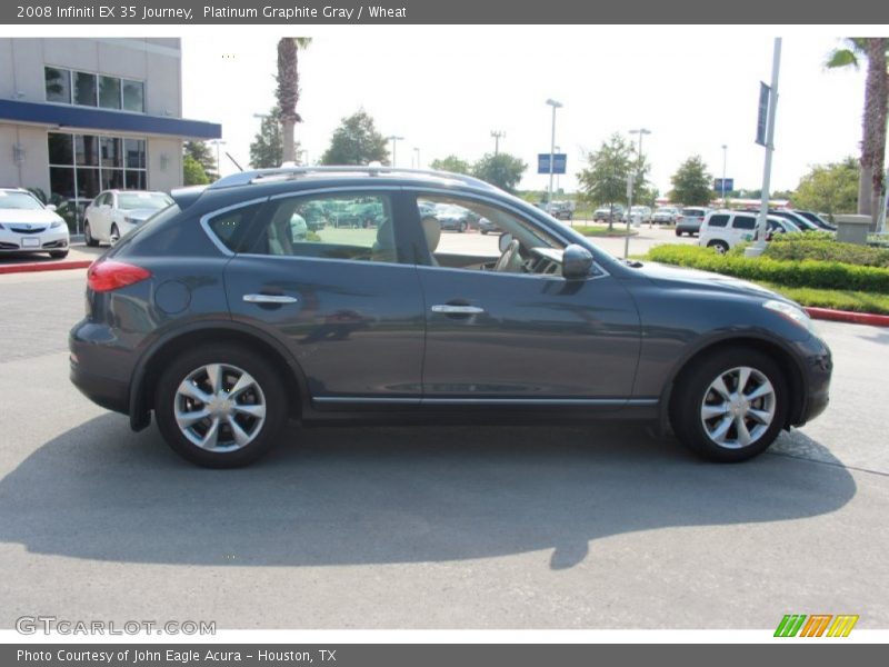 Platinum Graphite Gray / Wheat 2008 Infiniti EX 35 Journey