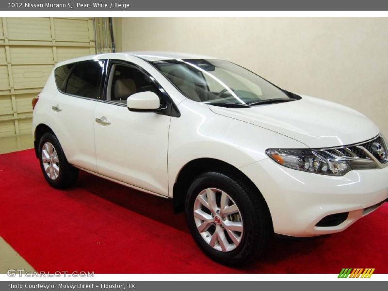 Pearl White / Beige 2012 Nissan Murano S