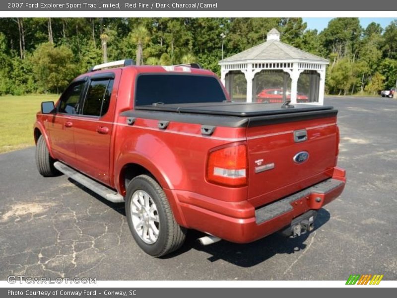 Red Fire / Dark Charcoal/Camel 2007 Ford Explorer Sport Trac Limited