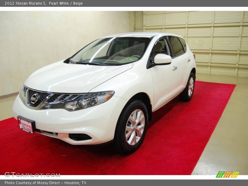 Pearl White / Beige 2012 Nissan Murano S