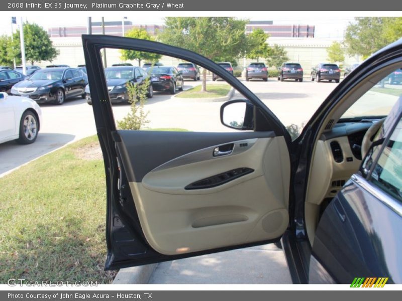Platinum Graphite Gray / Wheat 2008 Infiniti EX 35 Journey