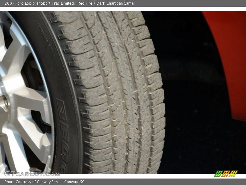 Red Fire / Dark Charcoal/Camel 2007 Ford Explorer Sport Trac Limited