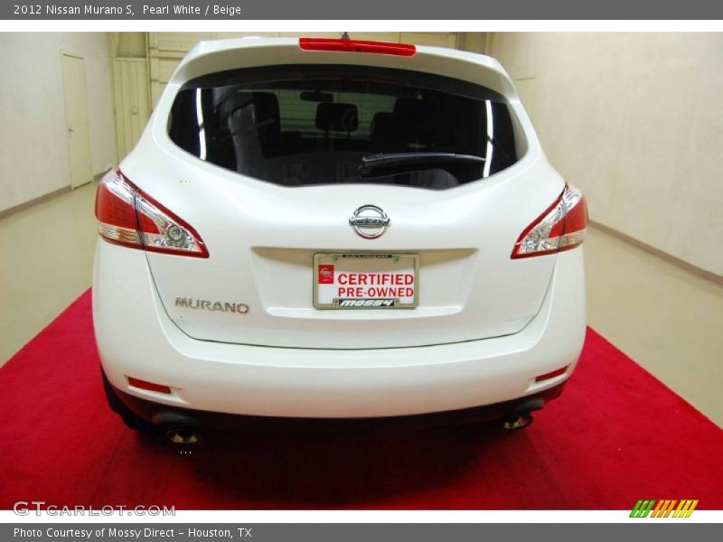 Pearl White / Beige 2012 Nissan Murano S