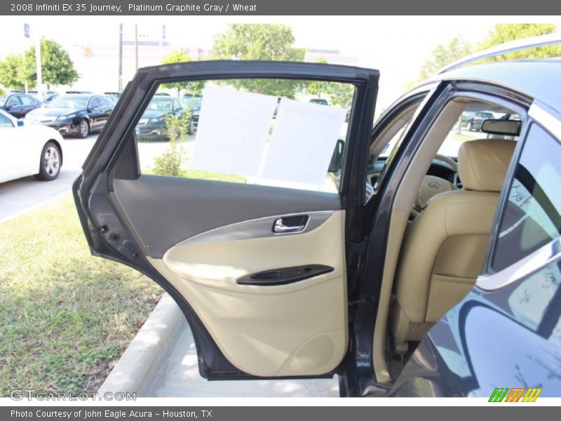 Platinum Graphite Gray / Wheat 2008 Infiniti EX 35 Journey