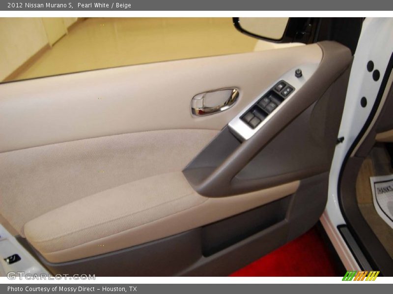 Pearl White / Beige 2012 Nissan Murano S